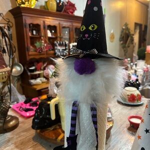 Whimsical Witch Decor with Purple Accents